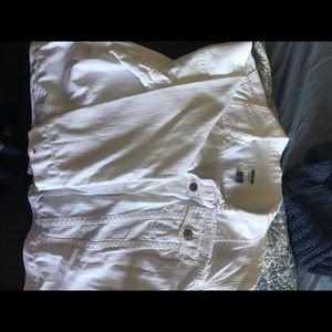 New white denim jacket.